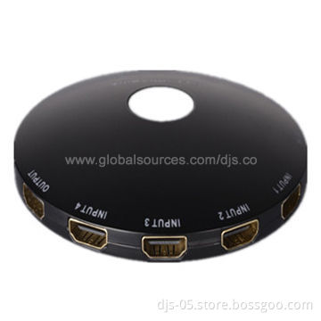 HDMI LED Light 4 x 1 Switch, Works with HDMI or DVI-D, HDCP-enabled HDTV